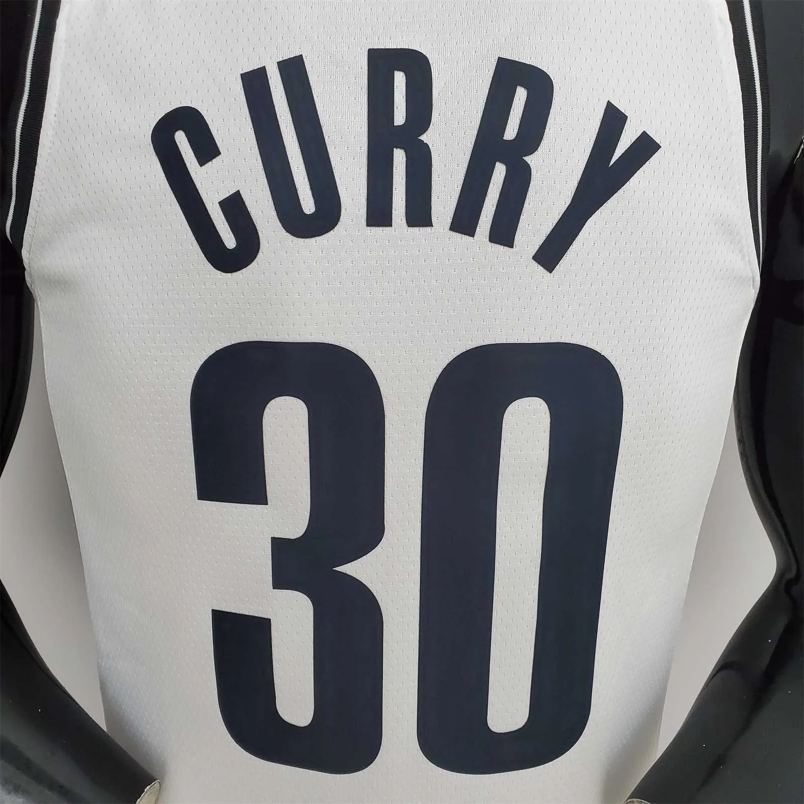 75th Anniversary Curry #30 Nets White NBA Jersey 6