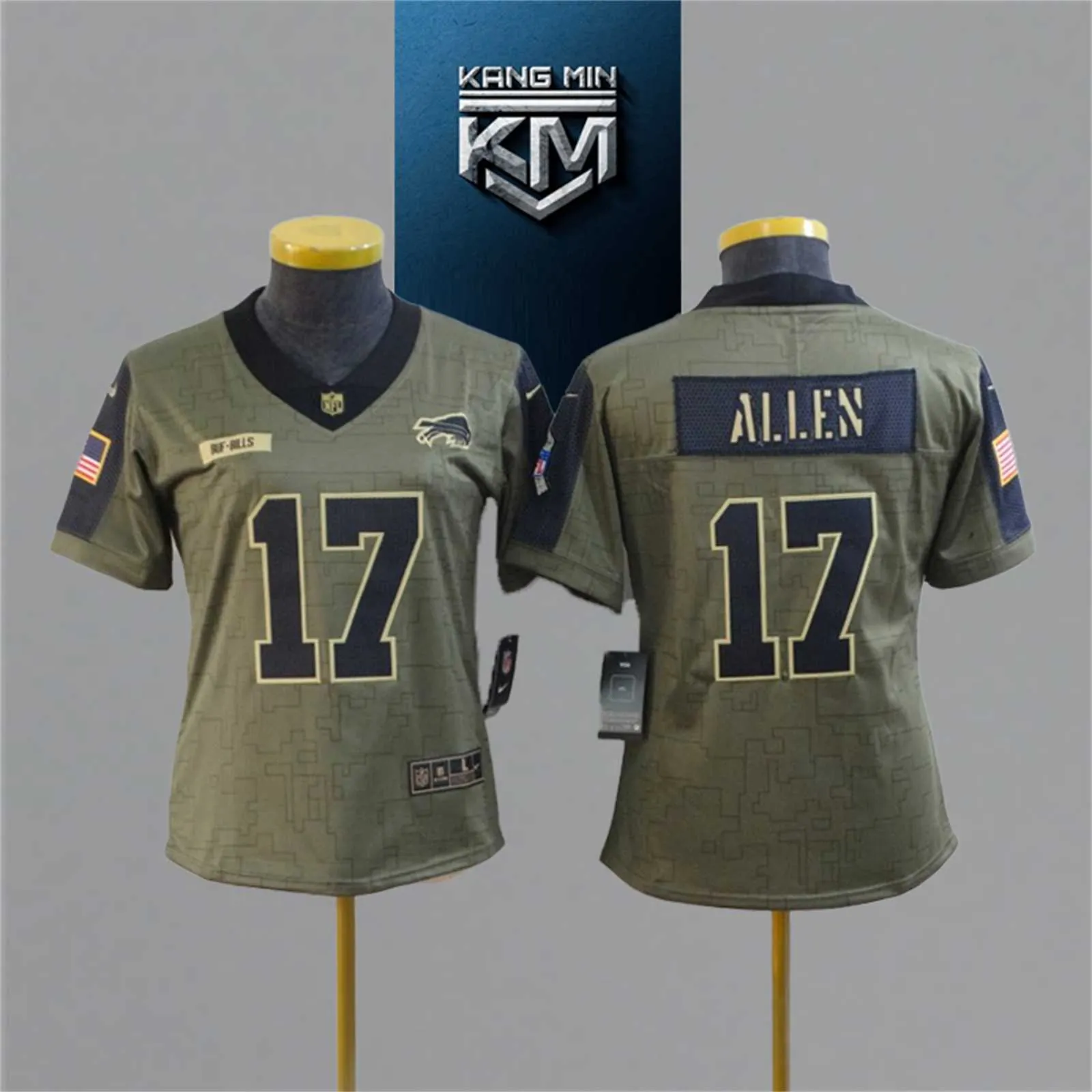 2021 New Tribute to NFL Jersey woman 8