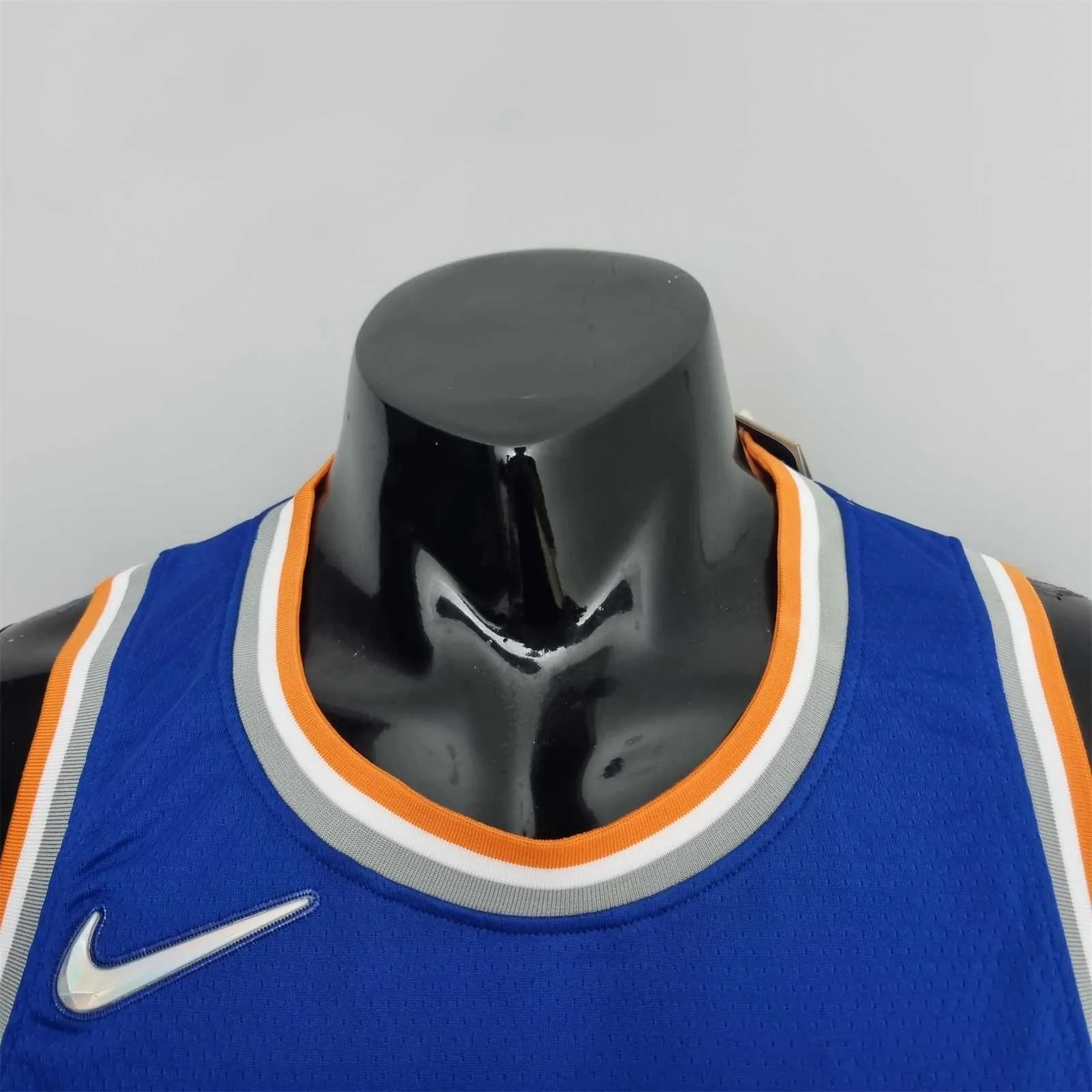 75th Anniversary Barrett #9 New York Knicks Blue NBA Jersey 1