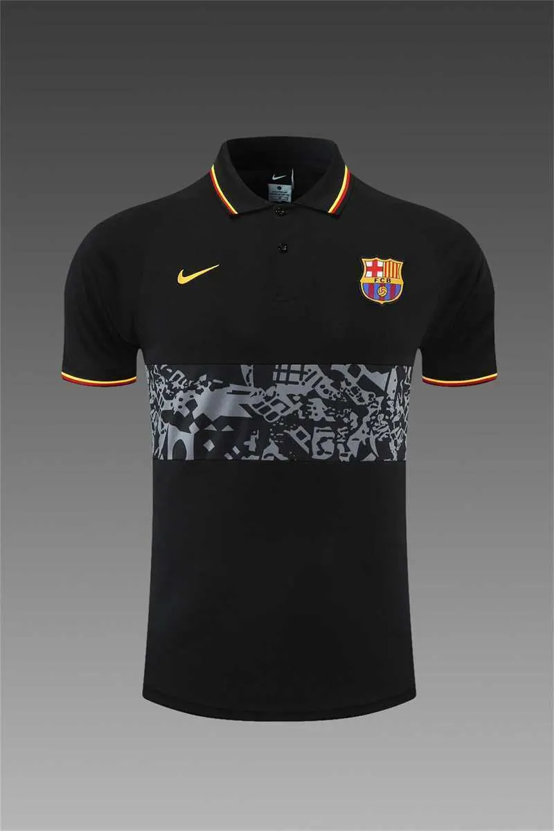 Barcelona Polo black yellow-logo 19