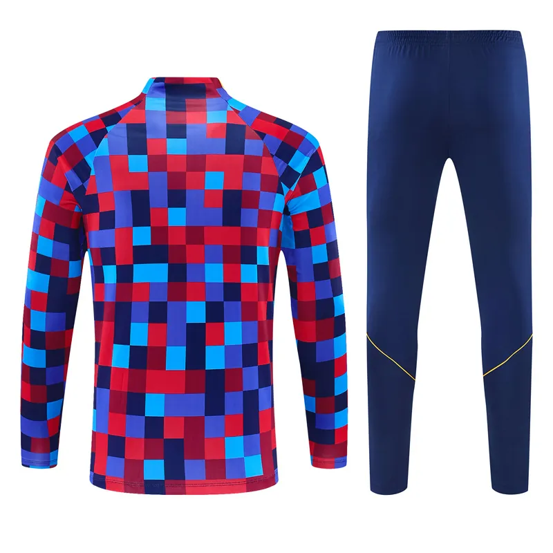 26-27 Barcelona Mens Kit Football Aldult Training Long Sleeve Tracksuit Yupoo 5 3