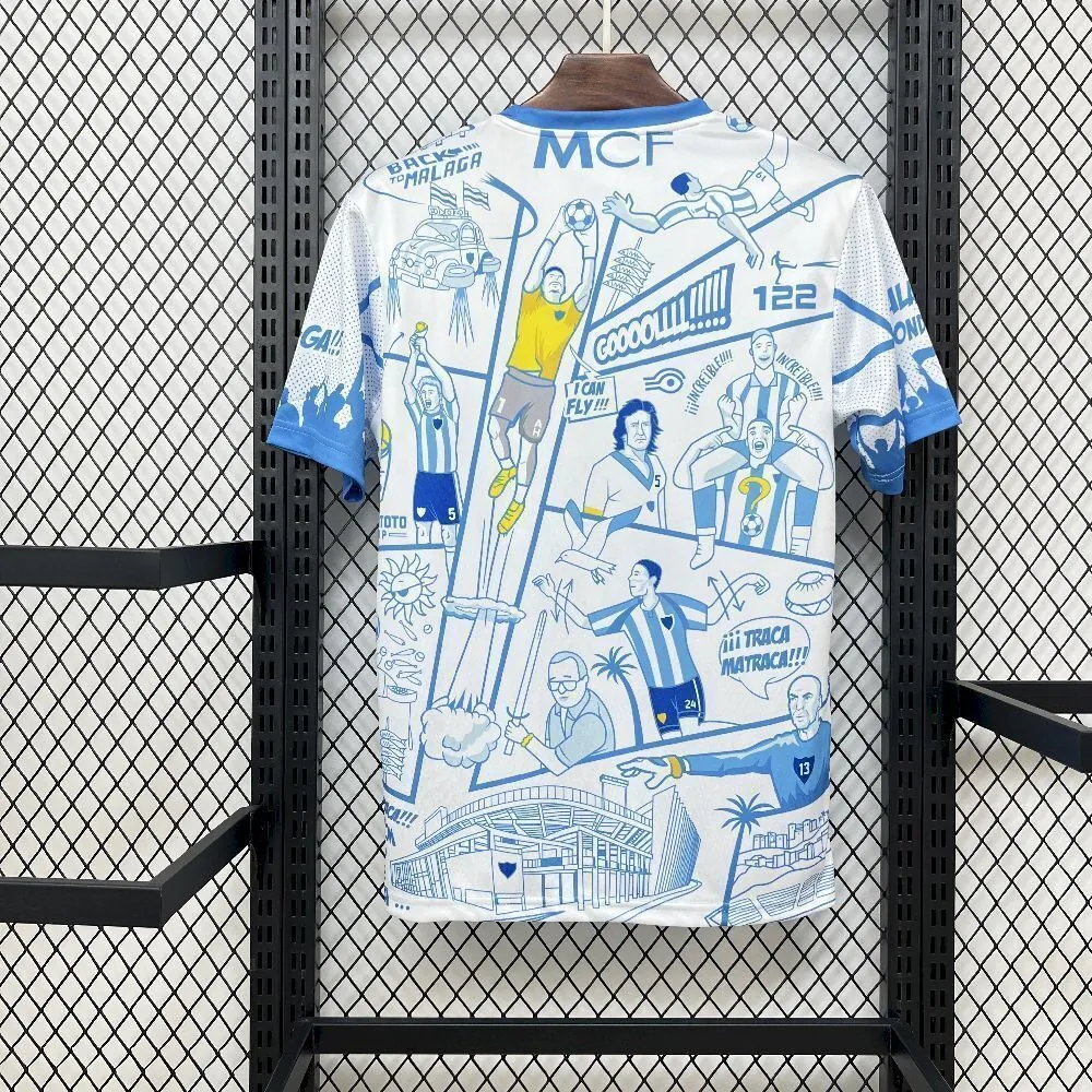 25-26 Malaga Special Edition Football T-Shirt AAAAJersey Supply Yupoo 1