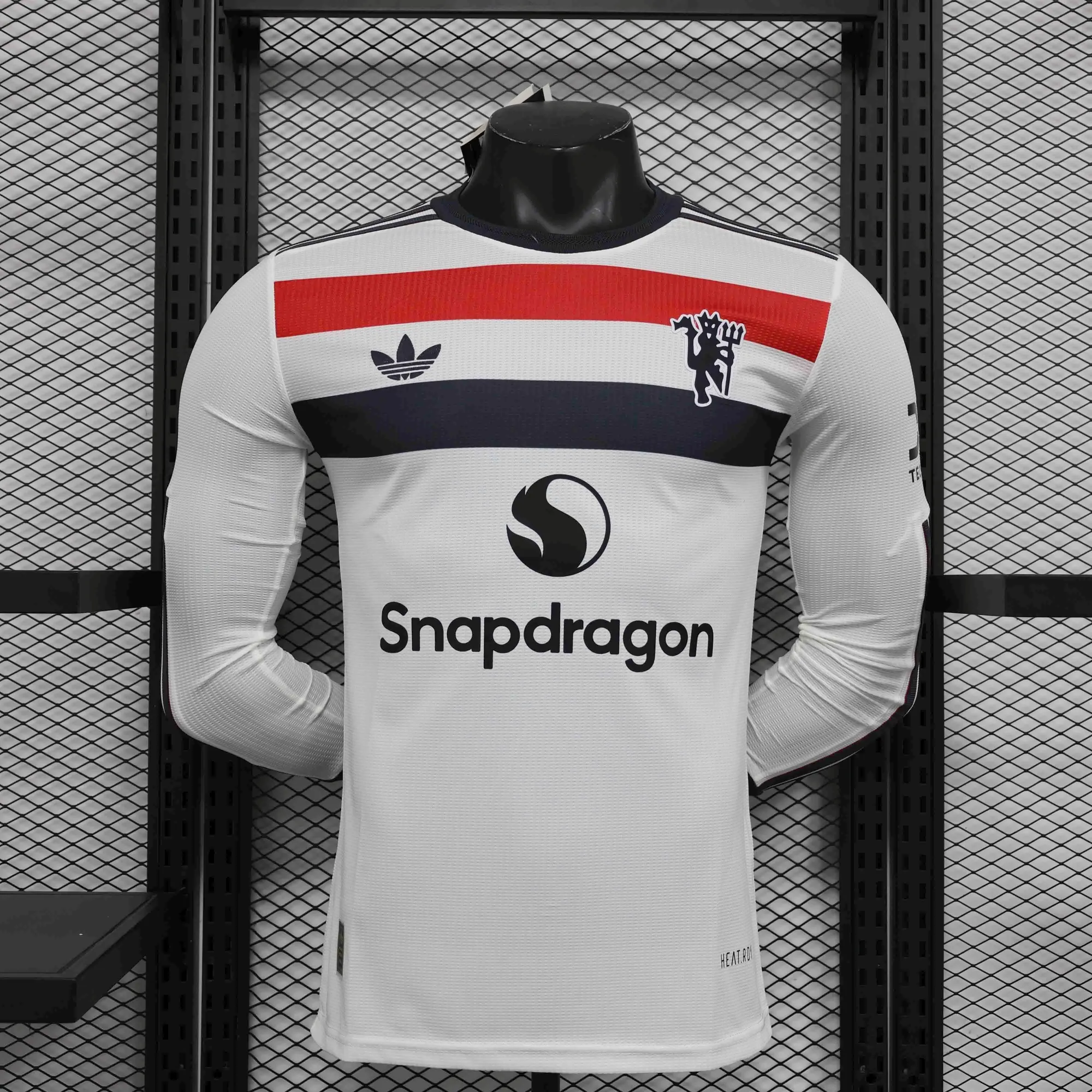 24-25 Manchester United Away Long Sleeve Kit Player Version Shirt Soccer AAAAJersey Yupoo 3