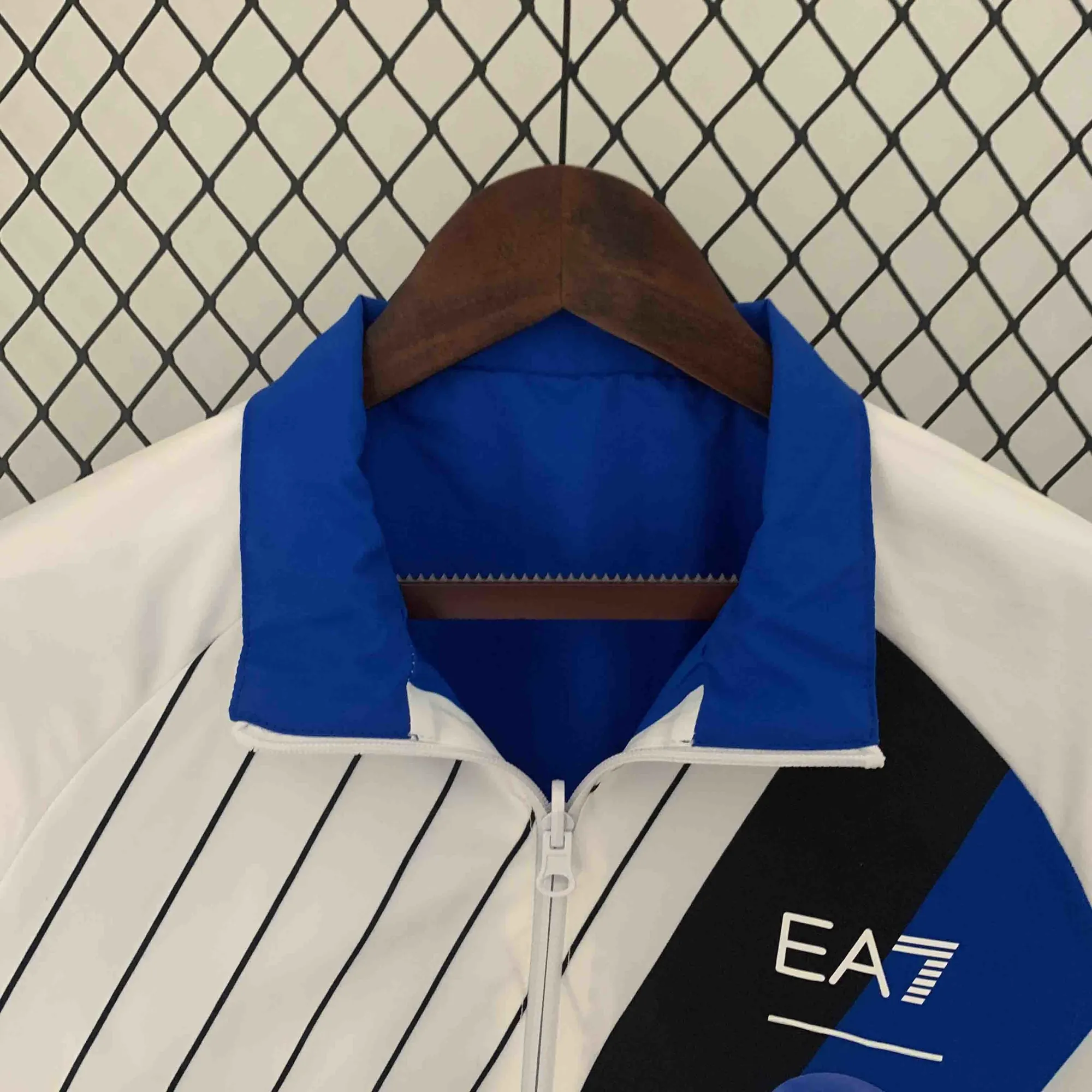 23-24 Napoli Reversible Windbreaker White&Blue Double-Sides Jacket Soccer Jerseys For Sale 6