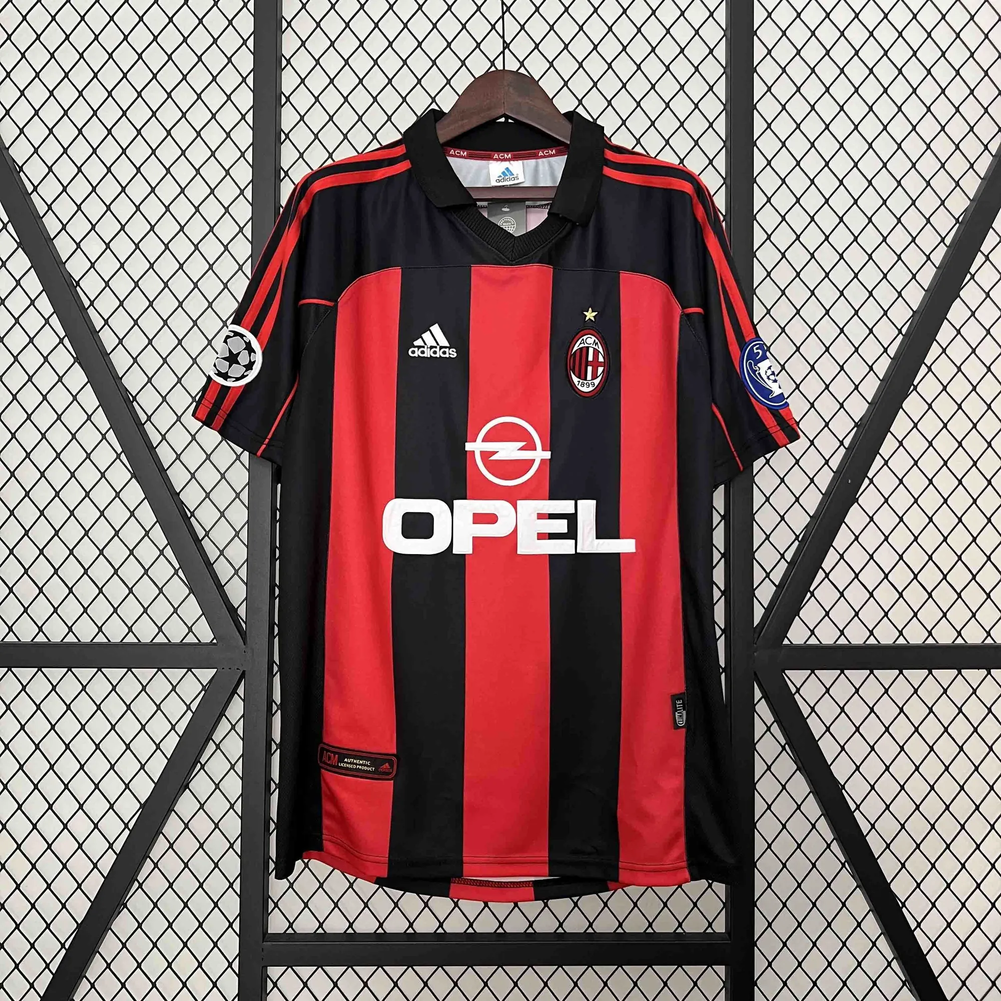00-01 AC Milan Home Retro Kit Vintage Shirt Best Wholesale Yupoo 7