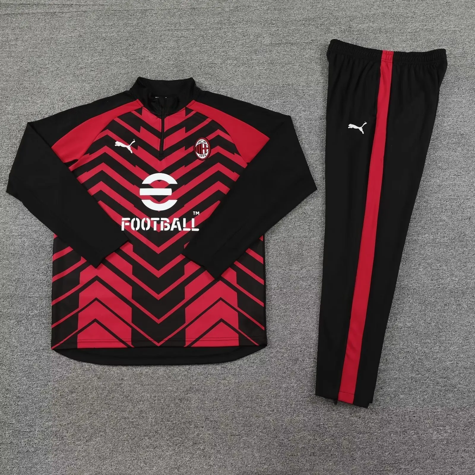 23-24 AC Milan Long Sleeve Training Suit Yupoo 1