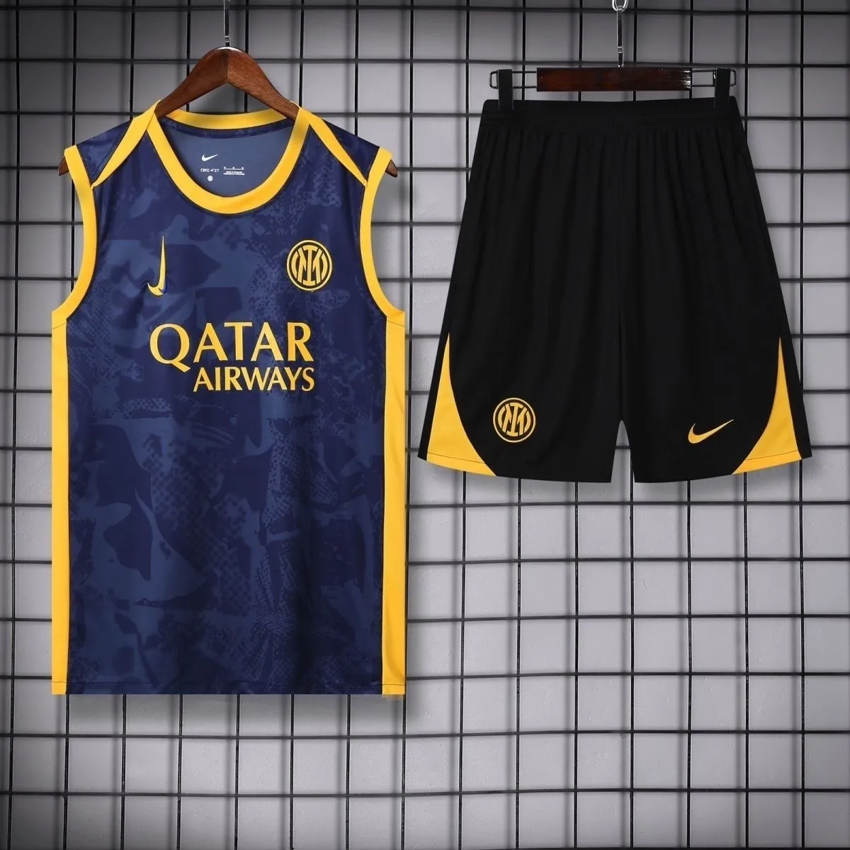 25-26 Inter Milan Navy Training Kits Football Vest Suits 4