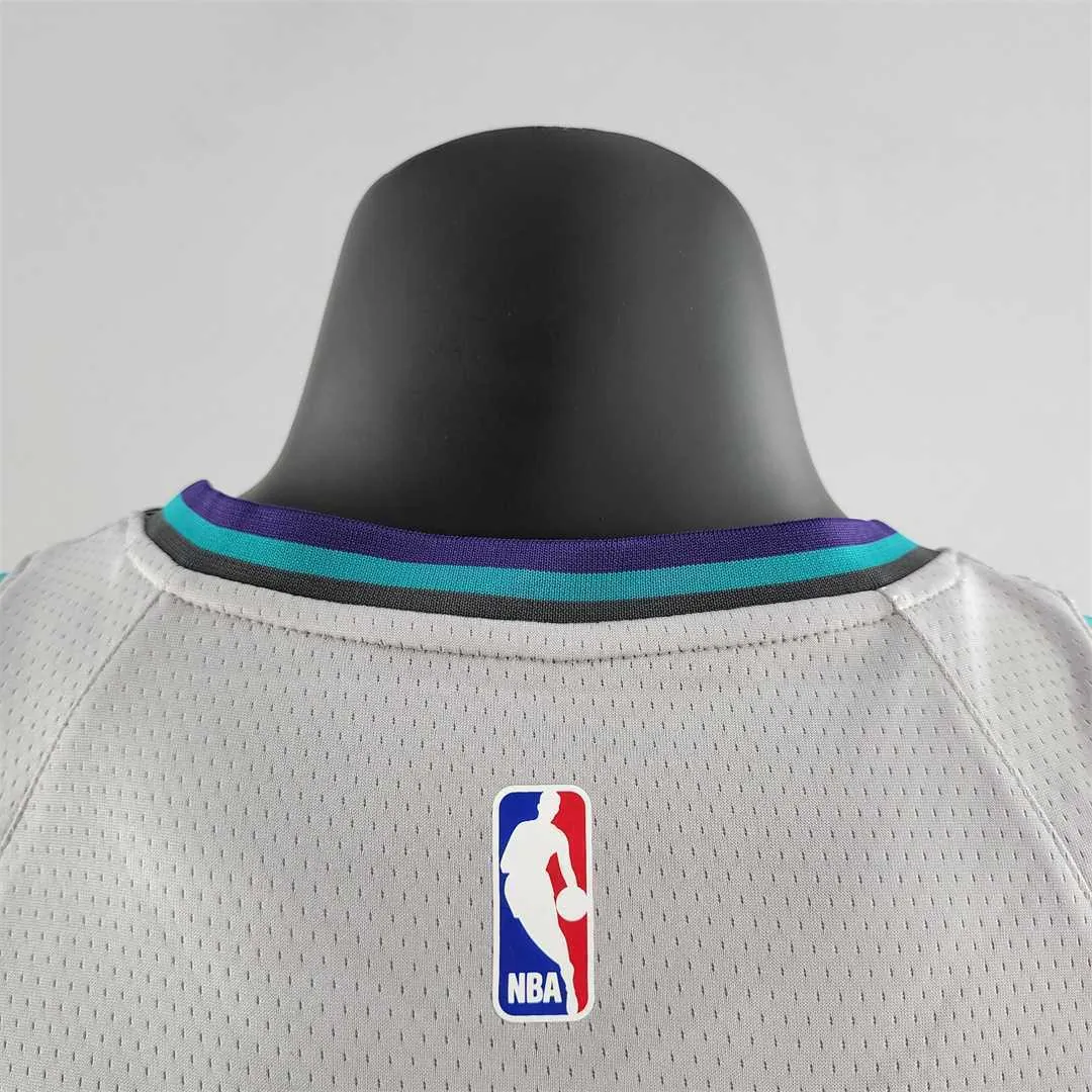 2019 Ball #1 Charlotte Hornets Grey NBA Jersey 6