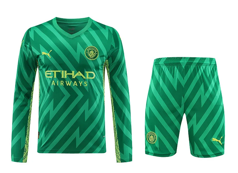 23-24 Manchester City Goalkeeper Long Sleeve Soccer Jerseys Yupoo 3