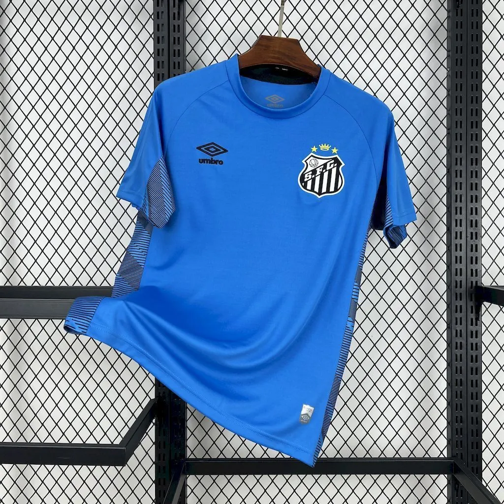 25-26 Santos Blue Goalkeeper Kit Football T-Shirt AAAAJersey Supply Yupoo 7
