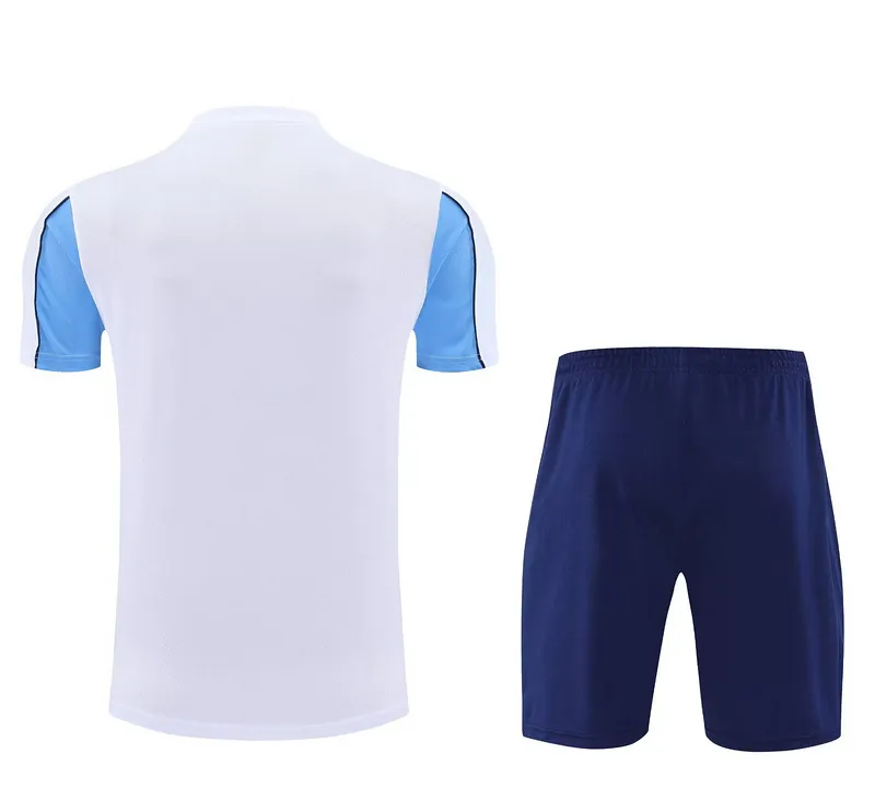 25-26 Manchester City White&Blue Training Kits Football Tracksuits 2