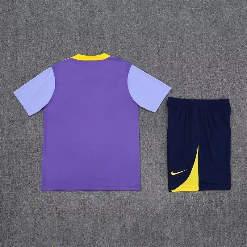 25-26 Atletico Madrid Purple Training Kits Football Tracksuits 3