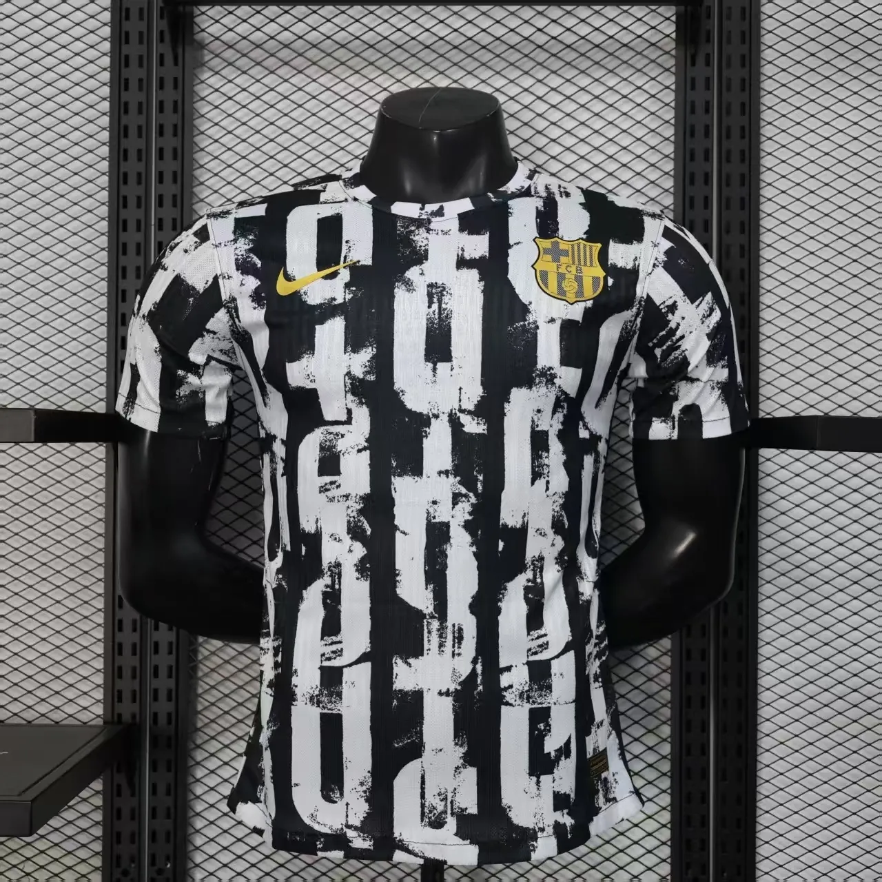 25-26 Barcelona White&Black kit Special Edition Player Version Soccer Maillot été AAAAJersey Yu 5