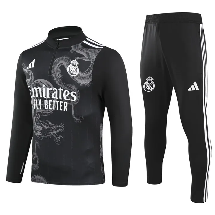 24-25 Real Madrid Long Sleeve Training Suit Football Shirts 3