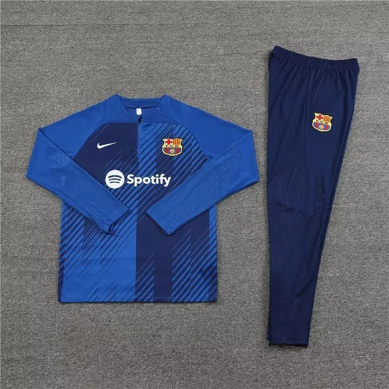 23-24 Barcelona Long Sleeve Training Suit Yupoo 2