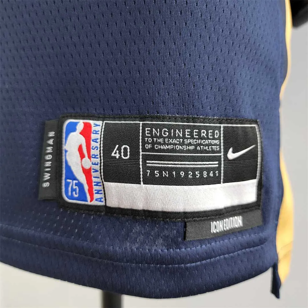 75th Anniversary New Orleans Pelicans Ingram #14 Navy Blue NBA Jersey 3