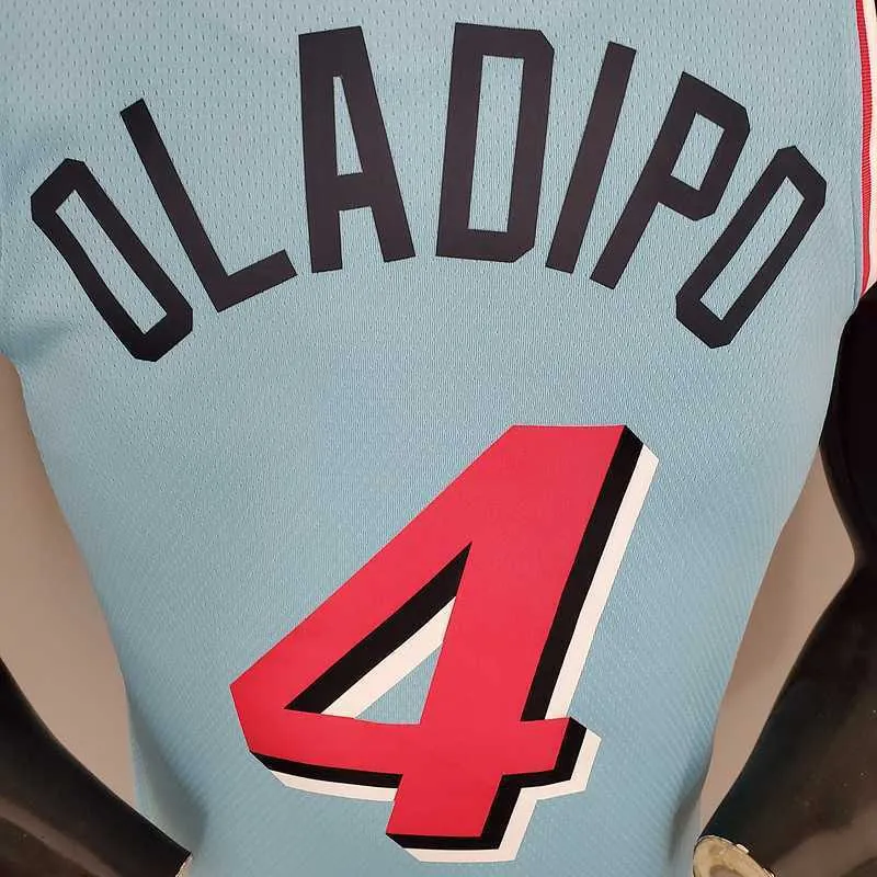 OLADIPO#4 Miami Heat V-neck blue 6