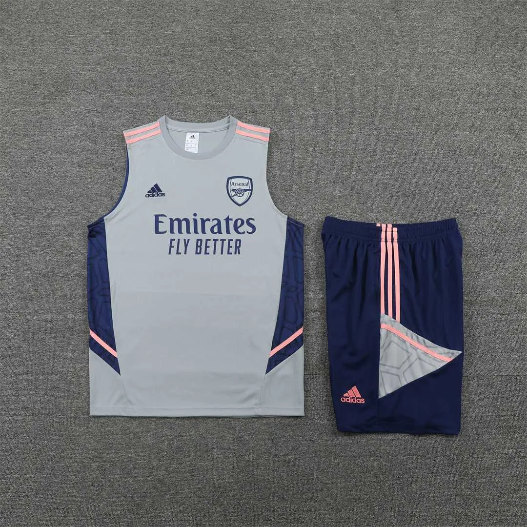 22-23 Arsenal vest training suit kit Grey 15