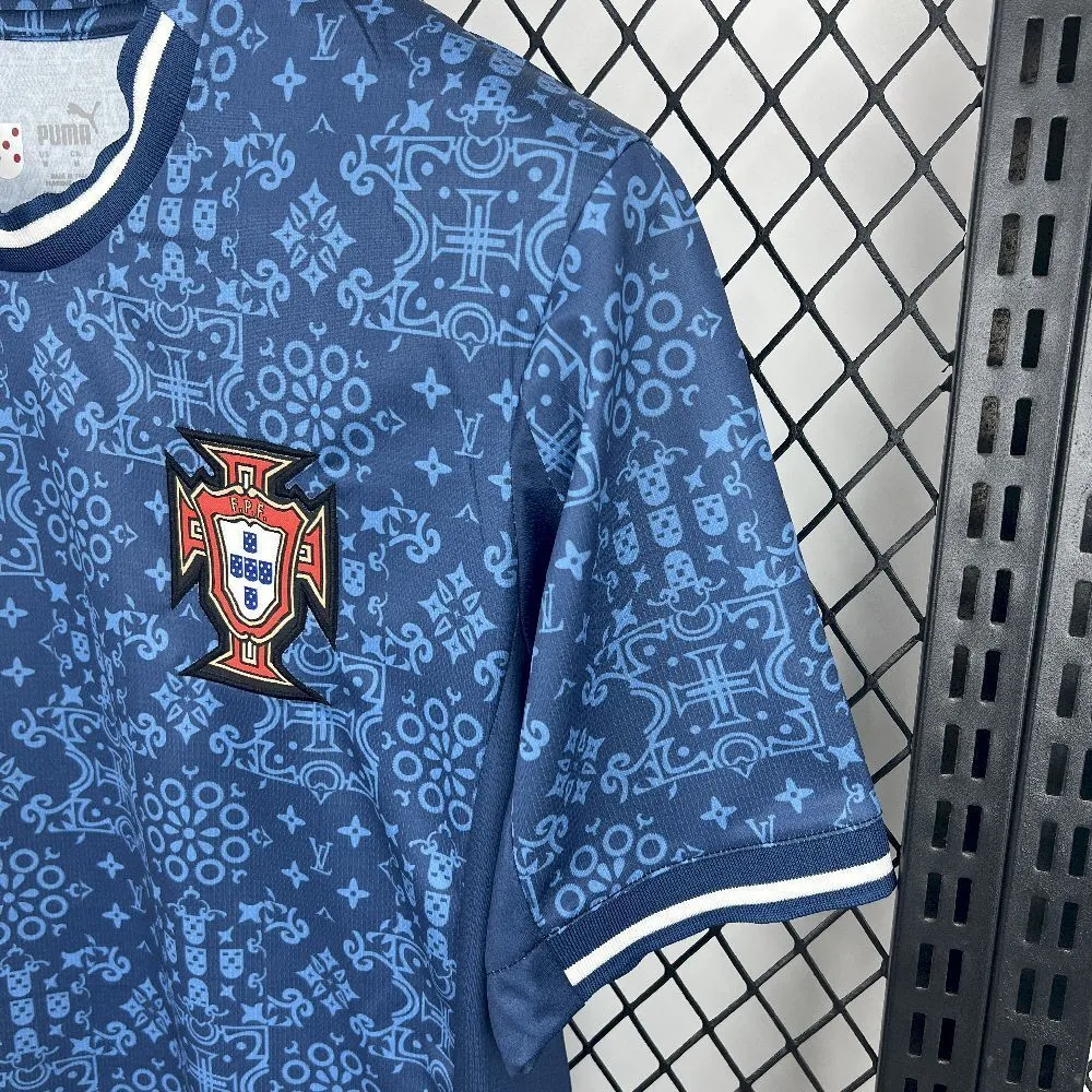 2025 Portugal LV Co-Branded Edition Football T-Shirt AAAAJersey Supplier Yupoo 1