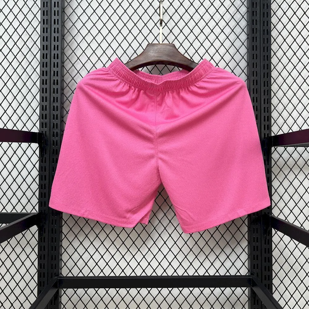 25-26 Barcelona Pink Shorts Soccer Trousers AAAAJersey Yupoo 3