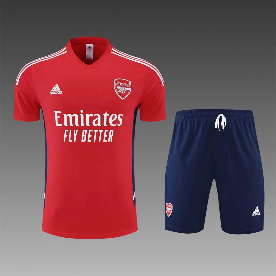 22-23 Arsenal Training Suit Short Sleeve Kit Red 8