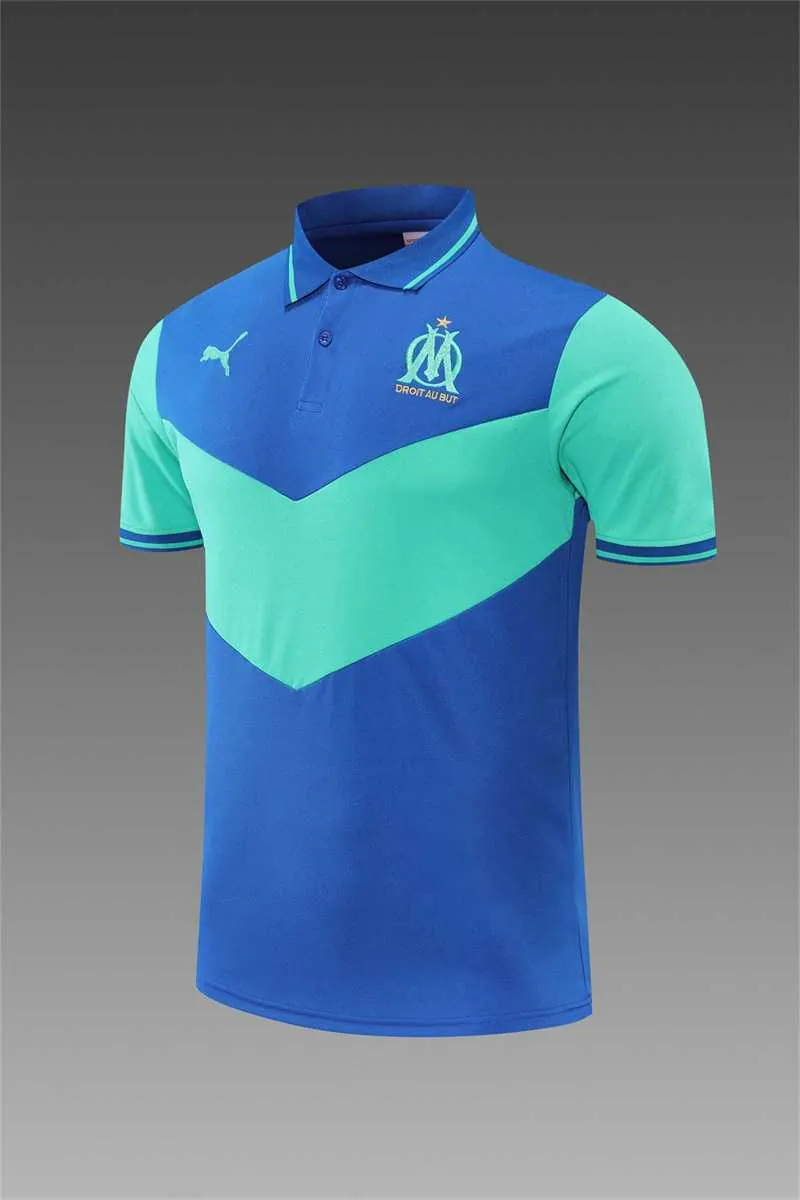 Polo Marseille color blue and green team logo 4