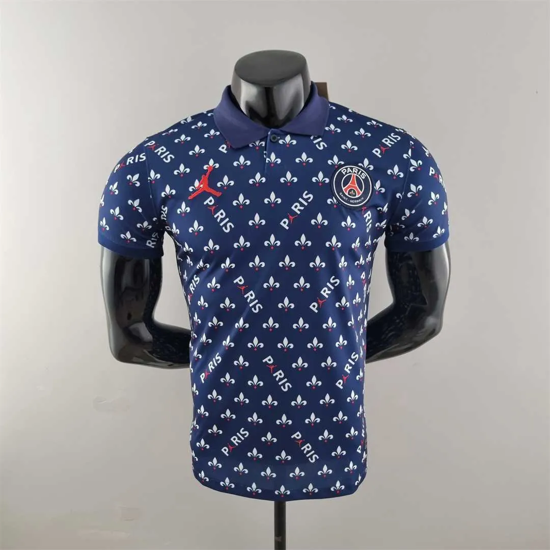 PSG Polo Jordan co branded blue 9
