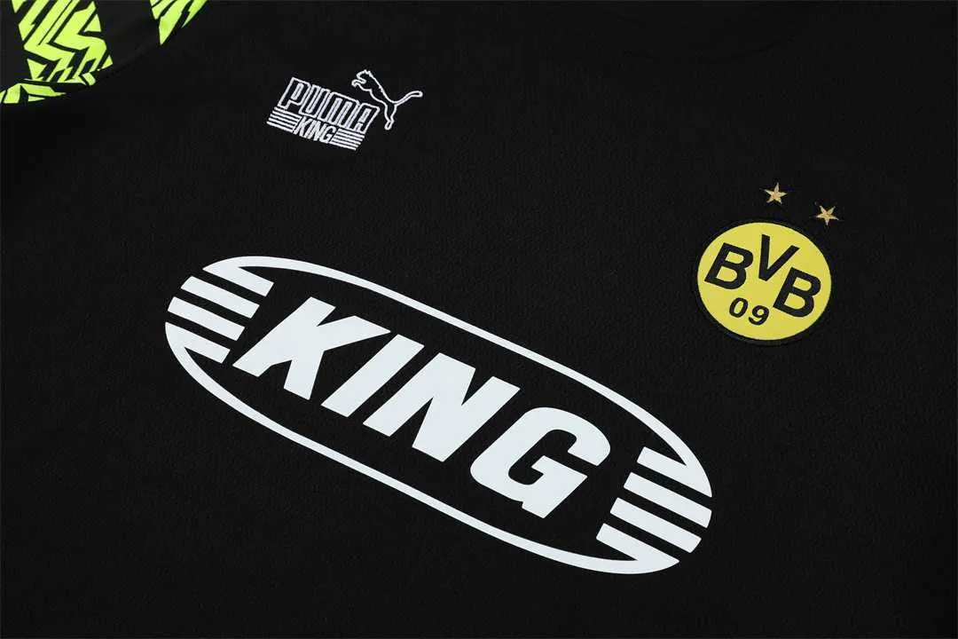 22-23 Dortmund Training Suit Short Sleeve Kit Black 11