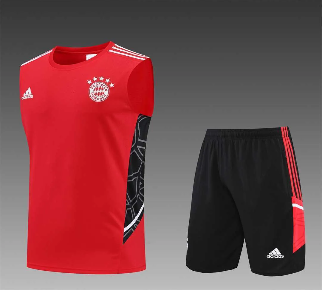 22-23 Bayern vest training suit kit red 21
