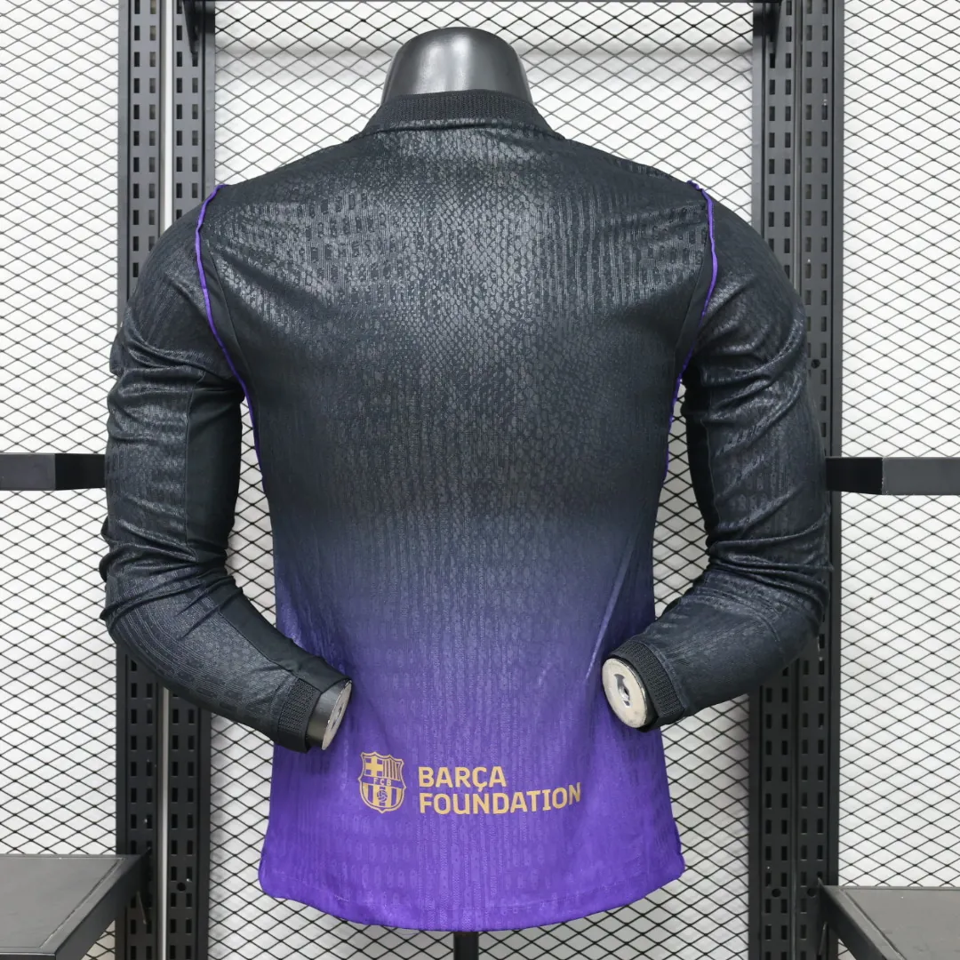 26-27 Barcelona Away Kit Soccer Player Version Long Sleeve Shirt AAAAJersey Supply Yupoo 10 7