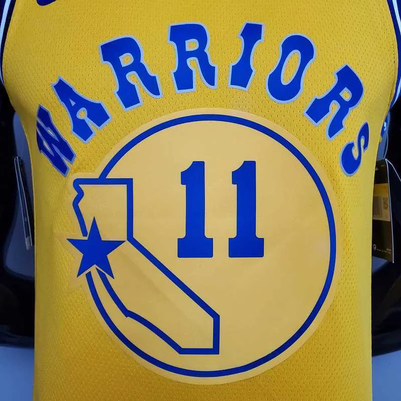 Retro version THOMPSON#11 Golden State Warriors yellow 4