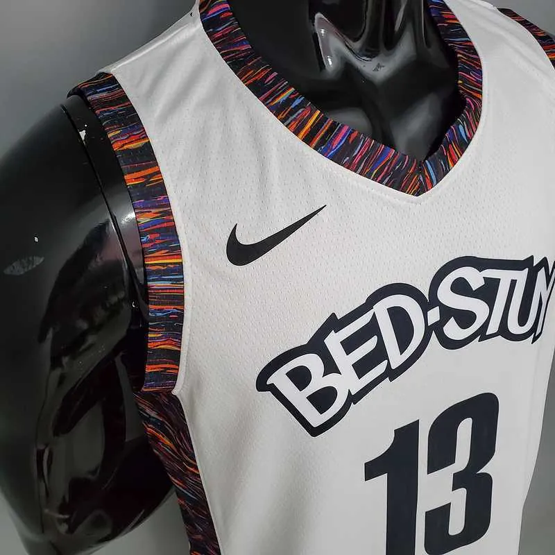 Harden #13 Brooklyn Nets City version white 1