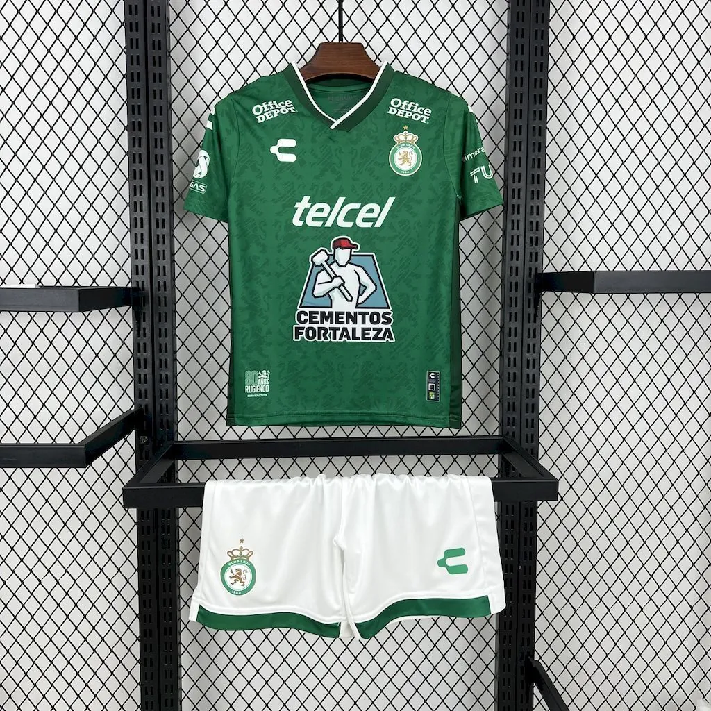 25-26 León Home Kid Kits Soccer AAAAJersey Yupoo 16-28 6