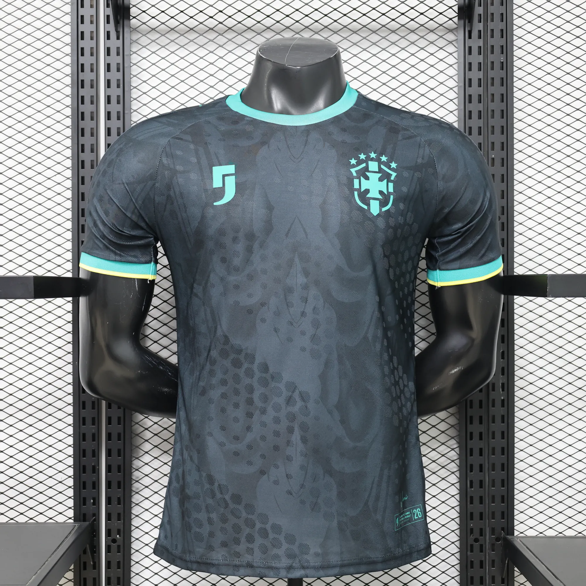 2026 Brazil Mens Special Edition Player Version Football Black Shirt AAAAJersey Supply Yupoo 9 6
