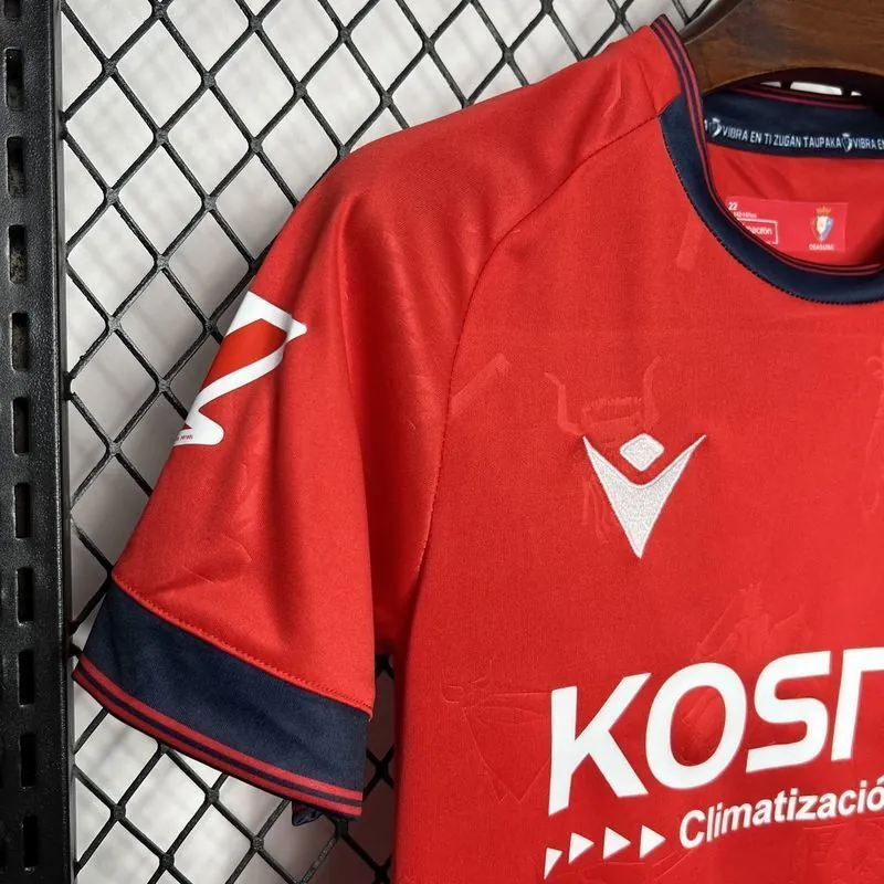 24-25 Osasuna Home Kid Kits Youth Apparels Football AAAAJersey Yupoo 5