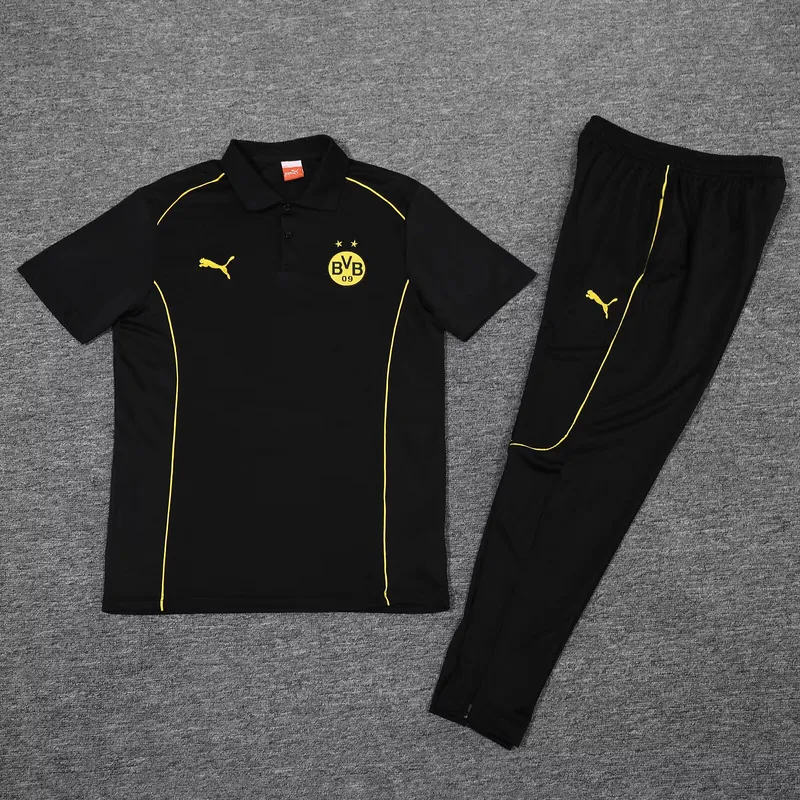 25-26 Dortmund Training Black POLO Kit Soccer AAAAJersey Yupoo S-2XL 1