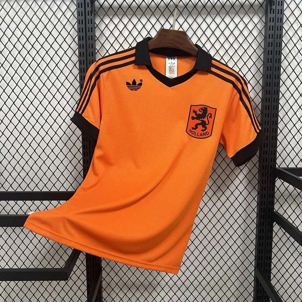1980 Netherlands Home Mens Retro Kit Vintage Soccer T-Shirt AAAAJersey Supplier Yupoo 5 3