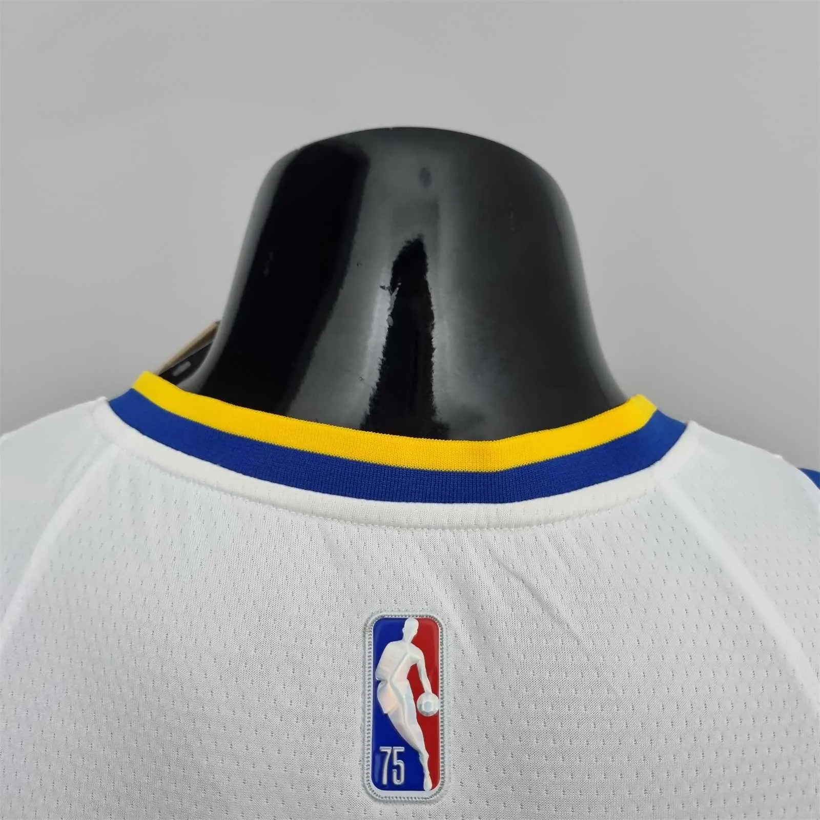 75th Anniversary Toscano#95 Golden State Warriors Mexico Exclusive White NBA Jersey 9