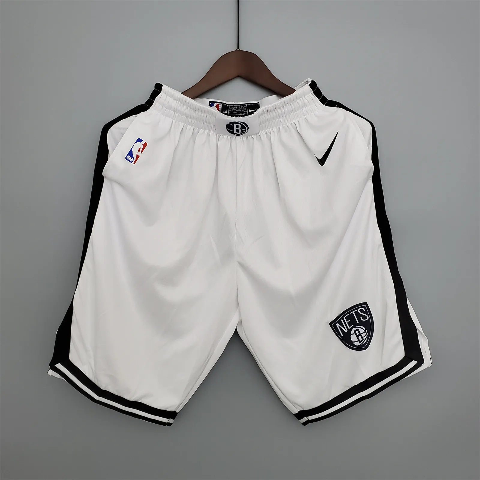 Nets White Shorts 6