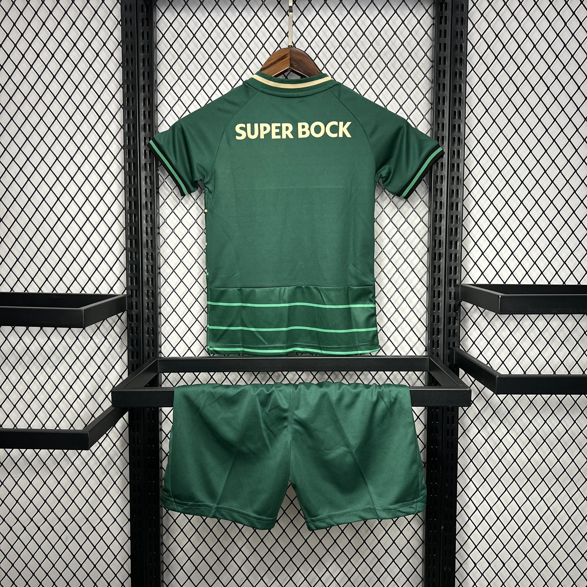 24-25 Sporting CP Away Kid Kits Youth Apparels AAAAJersey Wholesale Yupoo 4