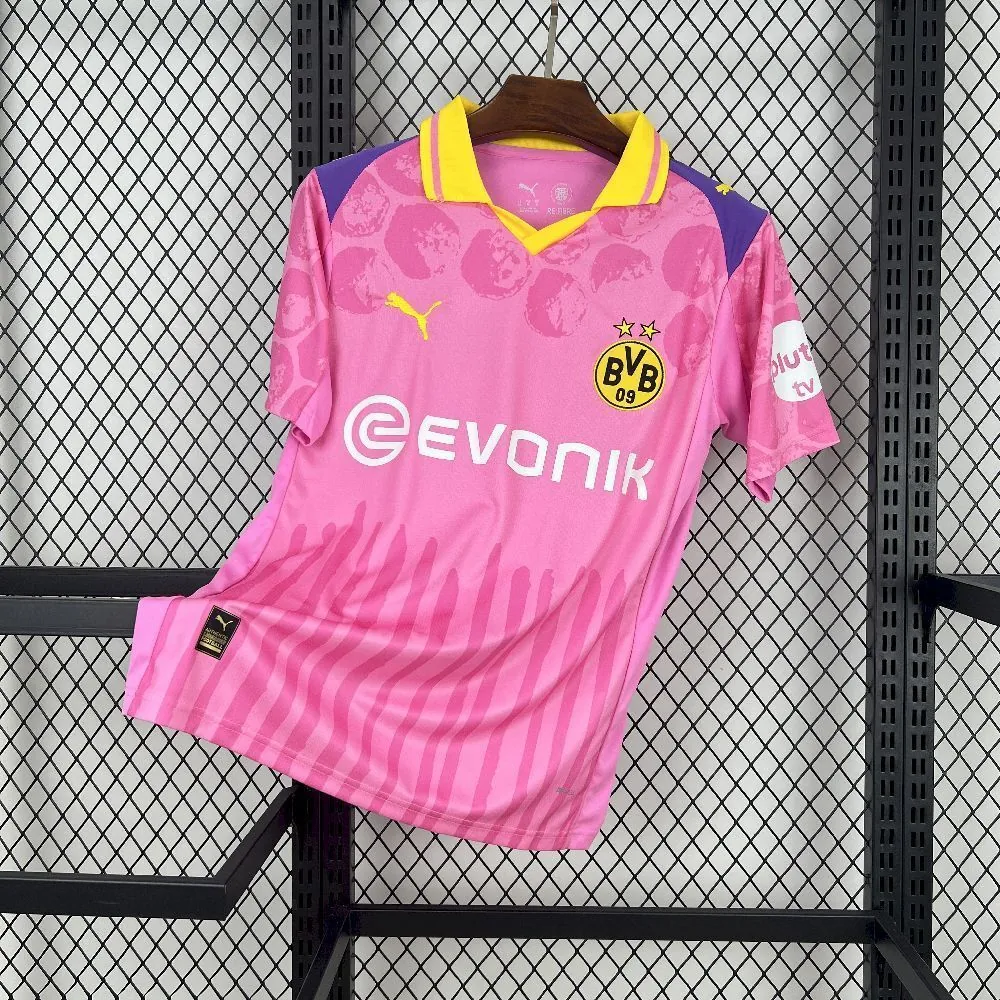 25-26 Borussia Dortmund Pink Kit Special Edition Shirt Football Apparels Soccer AAAAJersey Yupo 6
