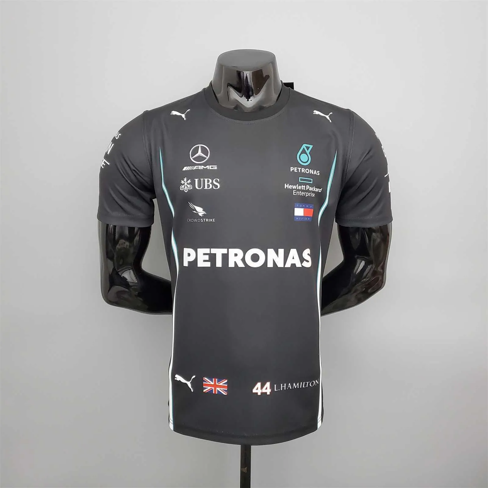 F1 Formula One racing suit; 2021 Mercedes Black 12