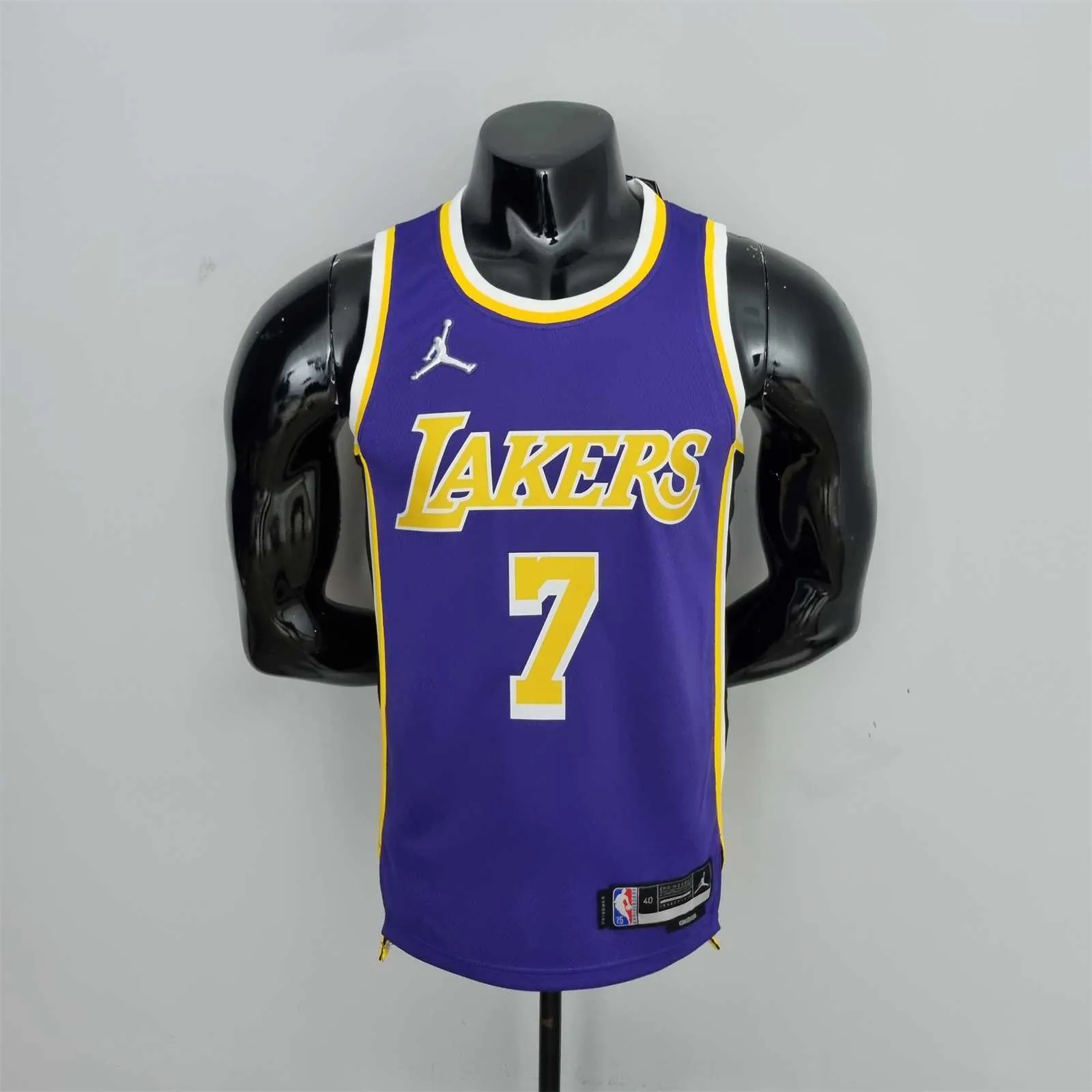 75th Anniversary Anthony #7 Los Angeles Lakers Jordan Purple NBA Jersey 10