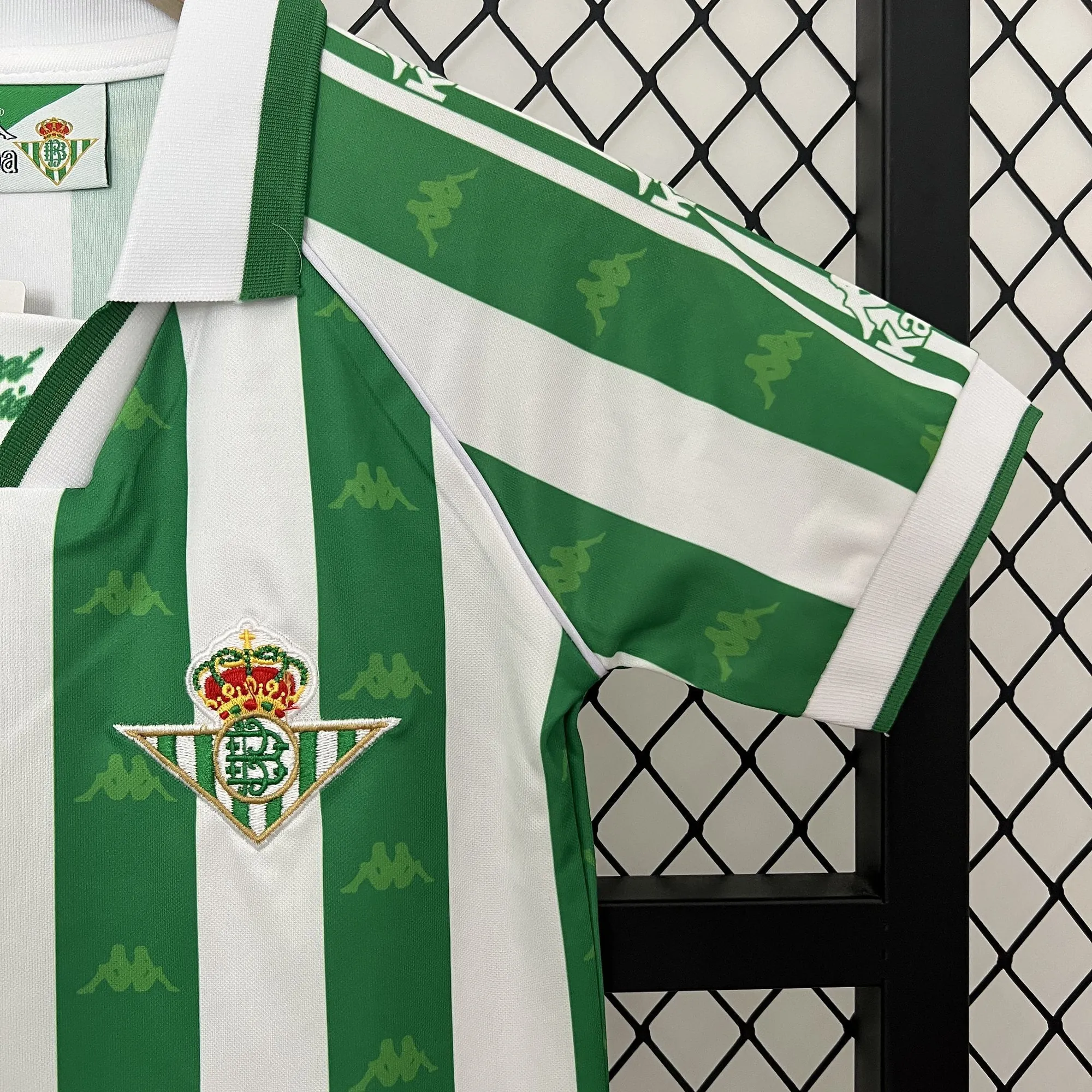 95-97 Real Betis Home Retro Kid Kits Youth Apparels AAAAJersey Wholesale Yupoo 6