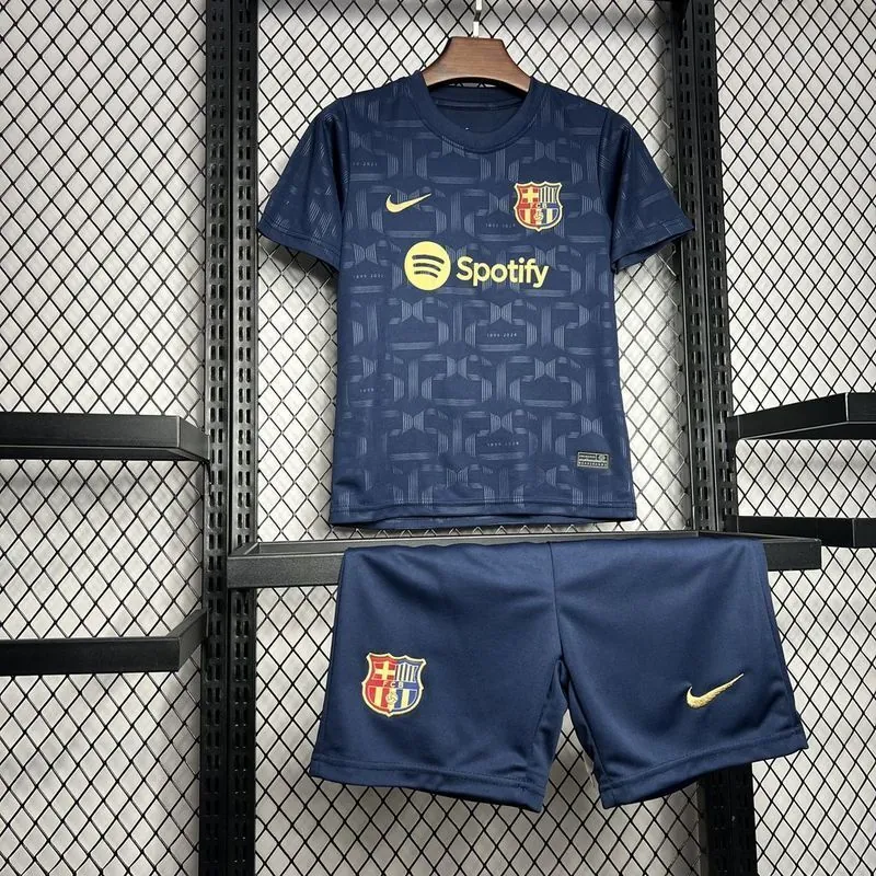 24-25 Barcelona 125th Anniversary Edition Kid Kits Youth Apparels Football AAAAJersey Yupoo 4