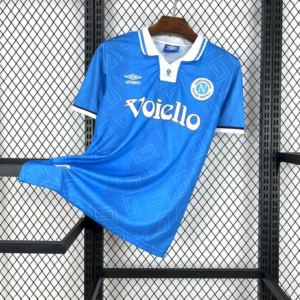 93-94 Napoli Home Retro Kit Vintage Shirt AAAAJersey Supplier Yupoo 6