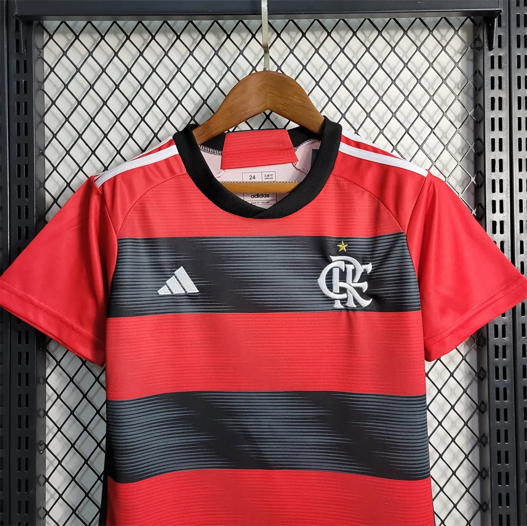 23-24 Flamengo home kids kit 11