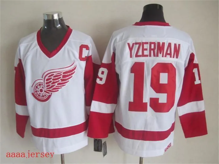 Red Wings retro ice hockey jersey M-3XL 底特律红翼队复古冰球服 11