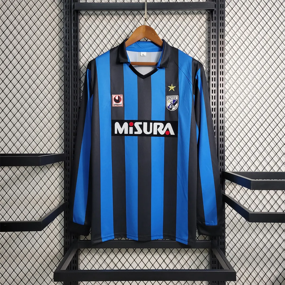 1988 Retro Inter Milan home long-sleeved Size S-XXL 8