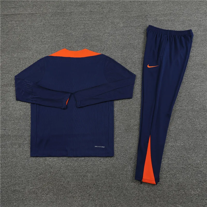 2024 Netherlands Player Long Sleeve Training Suit Football Shirts 1